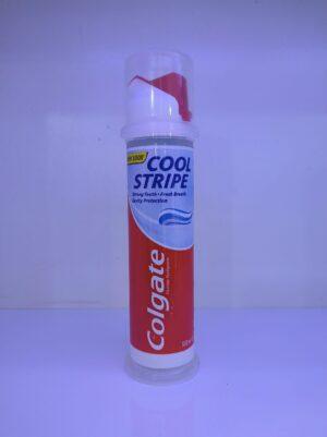 خمیر دندان پمپی کلگیت Colgate مدل cool stripe حجم 100 میل
